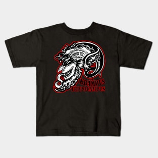 The Krampus Brain - Krampus Hippocampus - Red Outlined Version Kids T-Shirt